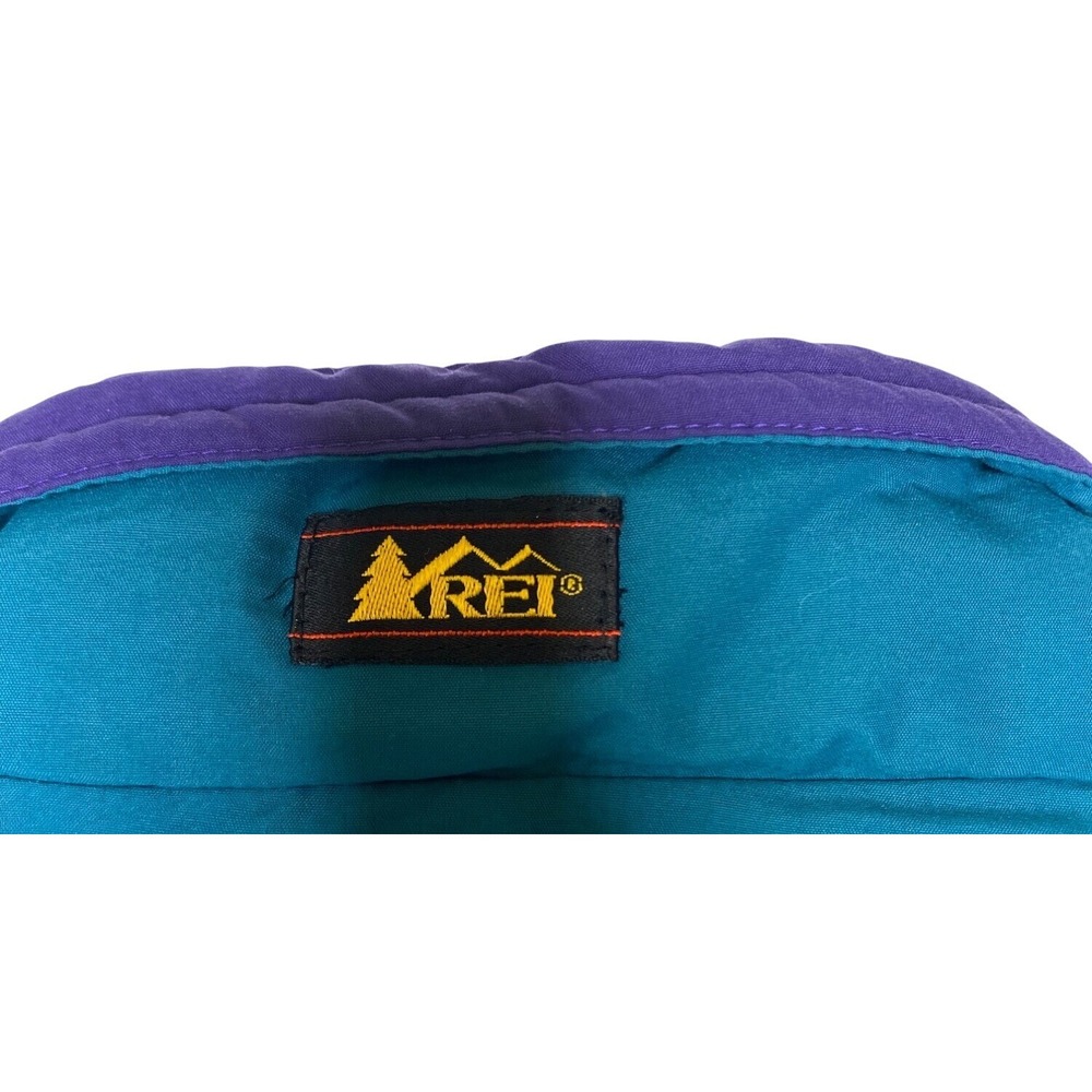 Vintage REI Womens Outdoor Jacket XL Teal & Purple Quilted Lining Long Sleeve 90 - Picture 2 of 9